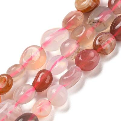 Natural Red Agate Beads Strands