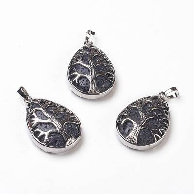 Natural Lava Rock Pendants