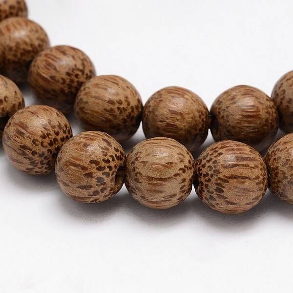 Natural Coconut Wood Beads Strands