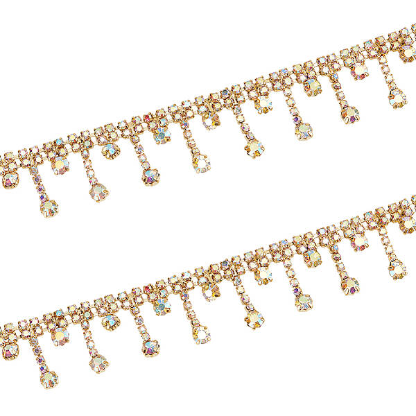 2Yards Tassel Rhinestone Cup Chains