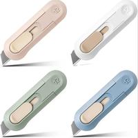Retractable Box Cutting Knife, 1 Count/4 Counts Utility Knife for Office Home Use, Portable Multifunctional Hard Plastic Stat...