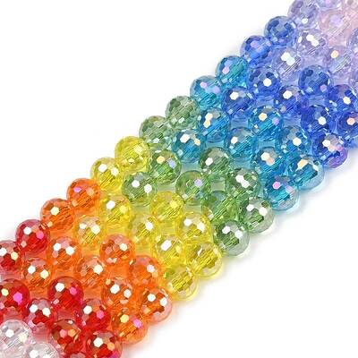 Electroplate Glass Beads Strands