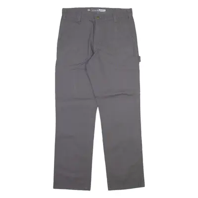 CARHARTT Carpenter Workwear Mens Trousers Grey Relaxed Straight W33 L32