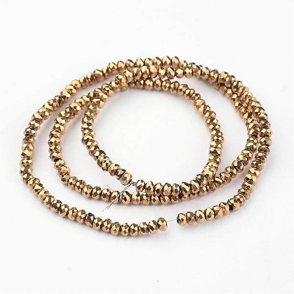 Electroplate Glass Bead Strands
