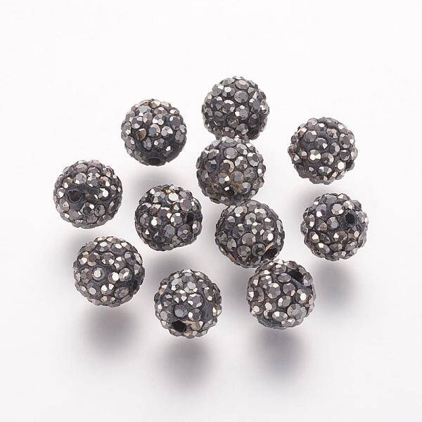 Polymer Clay Rhinestone Beads