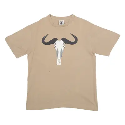 CREATIVE NATURE Mens T-Shirt Brown M
