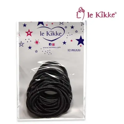 Le kikke card 12 envelopes of 12 black elastic pieces