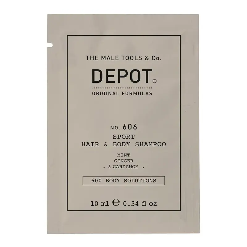 Depot 600 No. 606 2 in 1 Shower Gel and Shampoo Botanical Complex 10 ml