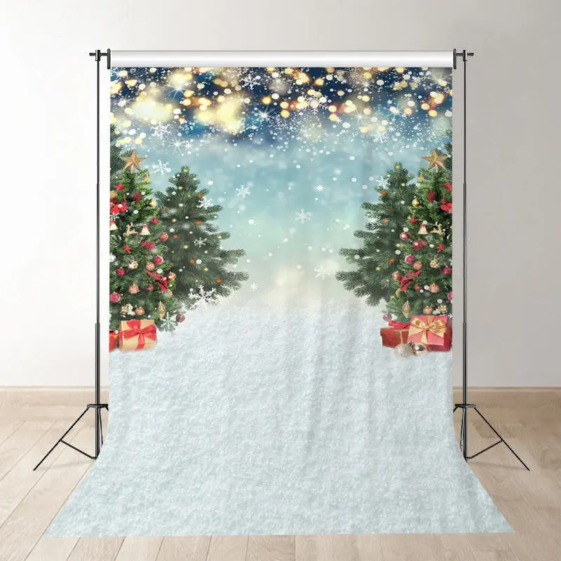 Aperturee Light Spot Christmas Tree Holiday Backdrop For Photo