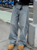 Men's Regular Fit Solid Color Denim Jeans, Casual Comfy Stretchy Straight Leg Jeans for Daily Wear, Woven Bottoms for All Sea...