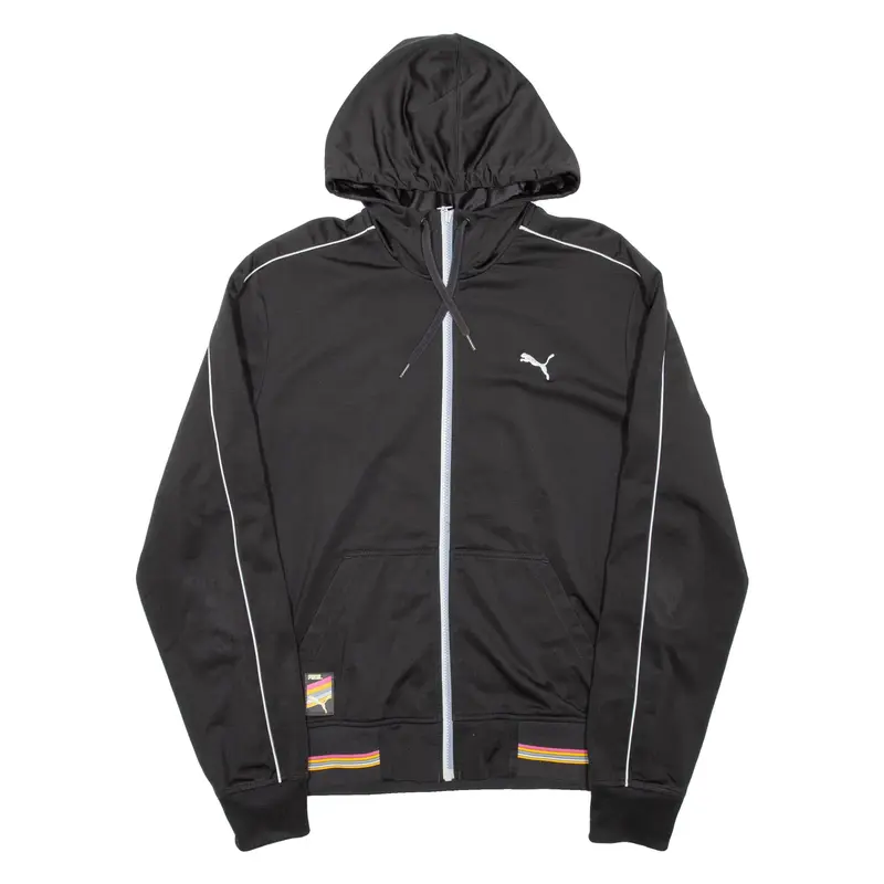 PUMA Mens Track Jacket Black Hooded L