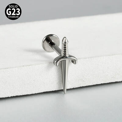 Sword G23 Titanium Cartilage Earrings