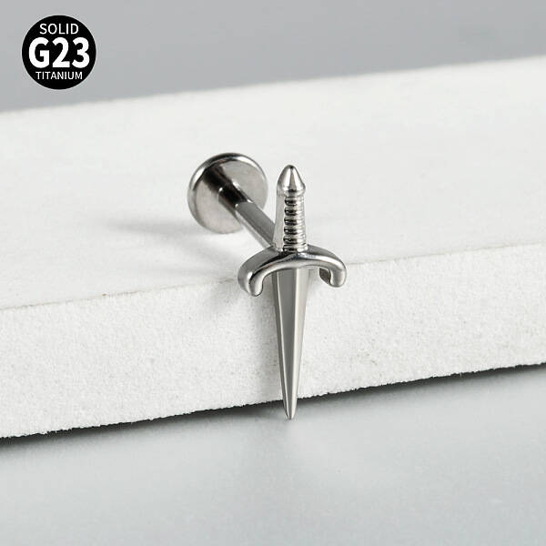 Sword G23 Titanium Cartilage Earrings