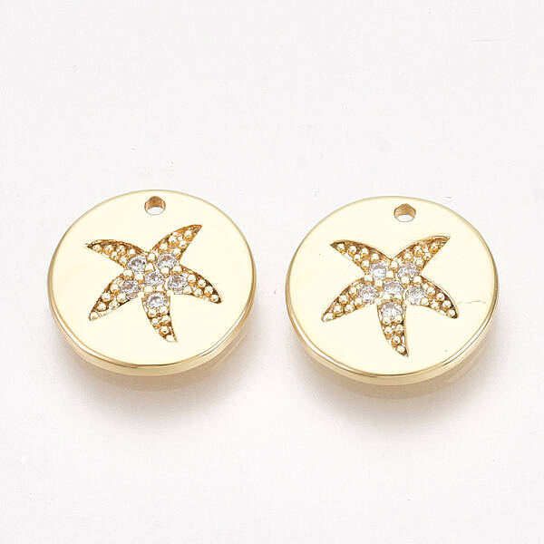 Brass Cubic Zirconia Charms