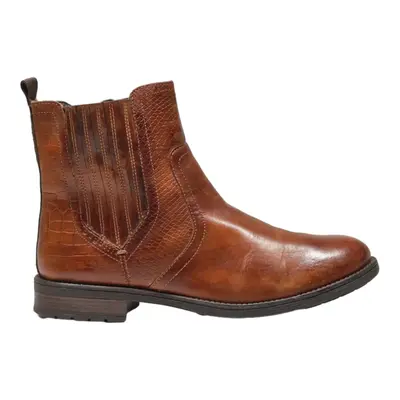 BUHATTI Chelsea Boots Brown Leather Mens UK 7.5