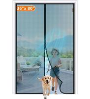 Magnetic Screen Door,Self Sealing Magnets, Easy Install Screen Doors with Magnets,Pet & Kid Friendly knitted  names home desk...