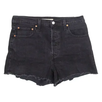 LEVI'S Ribcage Shorts Womens Denim Shorts Grey M W31