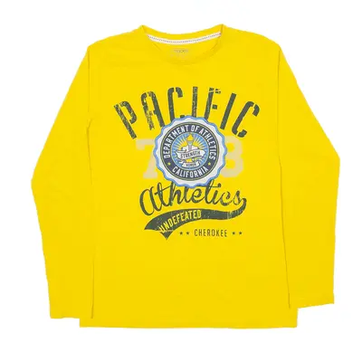 CHEROKEE Pacific Athletes T-Shirt Yellow Long Sleeve Boys 14-15 Years