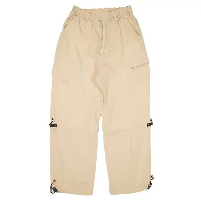 Cargo Zip-off Legs Trousers Beige Loose Straight Mens W26 L29