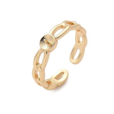 Brass Cuff Ring Setting