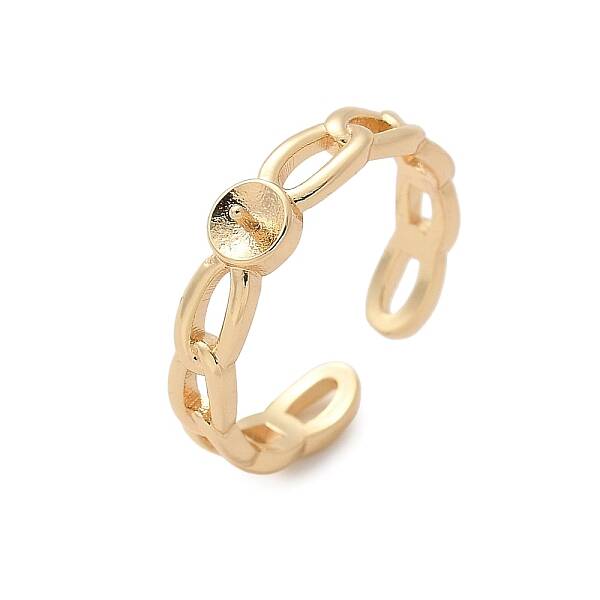 Brass Cuff Ring Setting