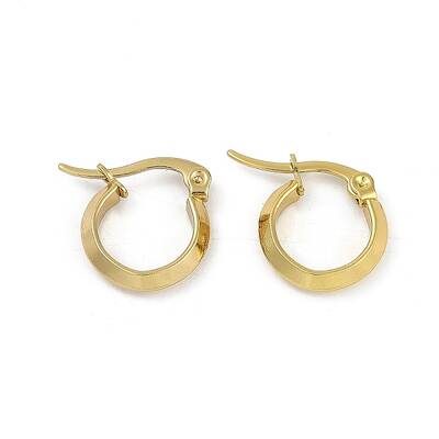 PVD Vacuum Plating 202 Stainless Steel Hoop Earrings