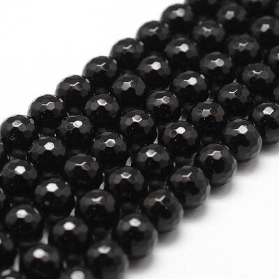 Natural Black Onyx Beads Strands