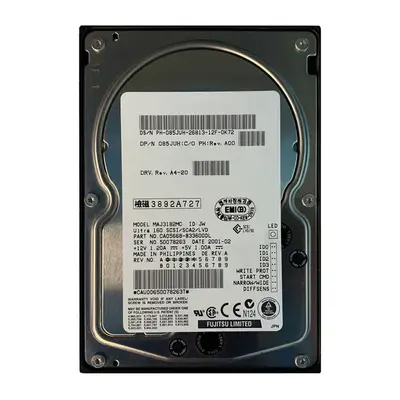 85JUH Dell 18GB Ultra-160 SCSI 10000 3.5-inch 4MB Hard Drive