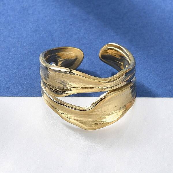 Ion Plating(IP) 304 Stainless Steel Cuff Ring