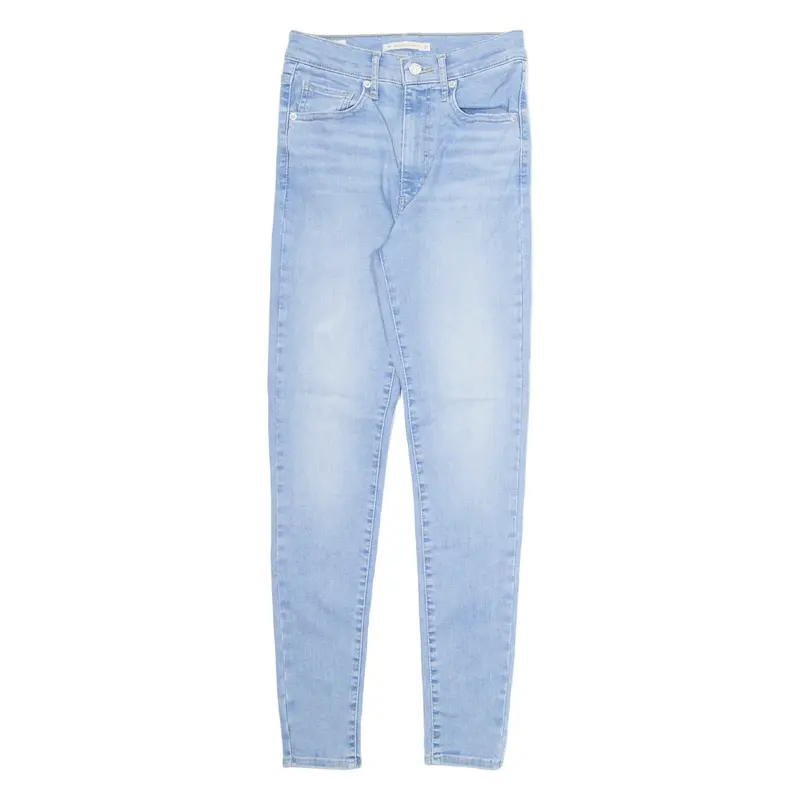 LEVI'S Mile High BIG E Womens Jeans Blue Slim Skinny Stone Wash W24 L30