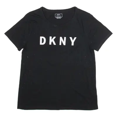 DKNY Mens T-Shirt Black S