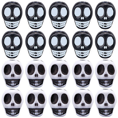 200Pcs 2 Styles Halloween Resin Beads