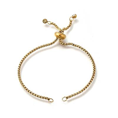 Adjustable 304 Stainless Steel Slider Bracelet/Bolo Bracelets Making