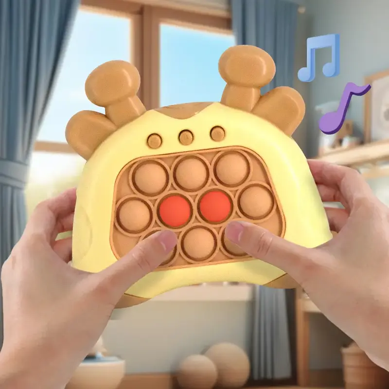 TTZZ Fast Push Game, Quick Push Pop Game, Pop Pro Light Up Fidget Toys,Quick Speed Fast Push Puzzle Game Console Bubble Stres...