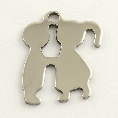 Tarnish Resistant Valentines Day Gifts Ideas 201 Stainless Steel Lover Stamping Blank Tag Pendants