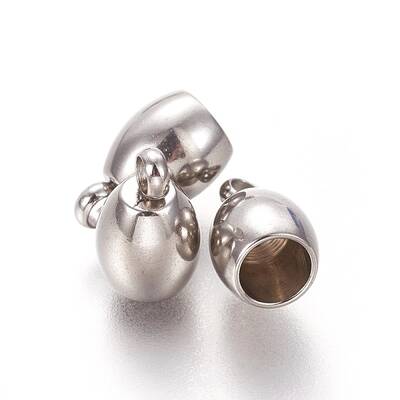 Tarnish Resistant 201 Stainless Steel Cord Ends