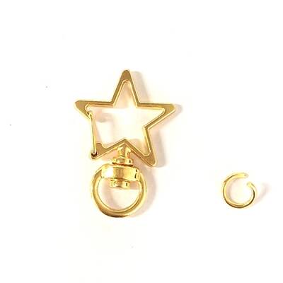 Star Alloy Swivel Clasps