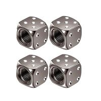 Creative Dice Design Car Tire Valve Stem Cover Kit, Universal Dustproof Tire Valve Cover for SUV, Truck, Bicycle & Motorcycle...