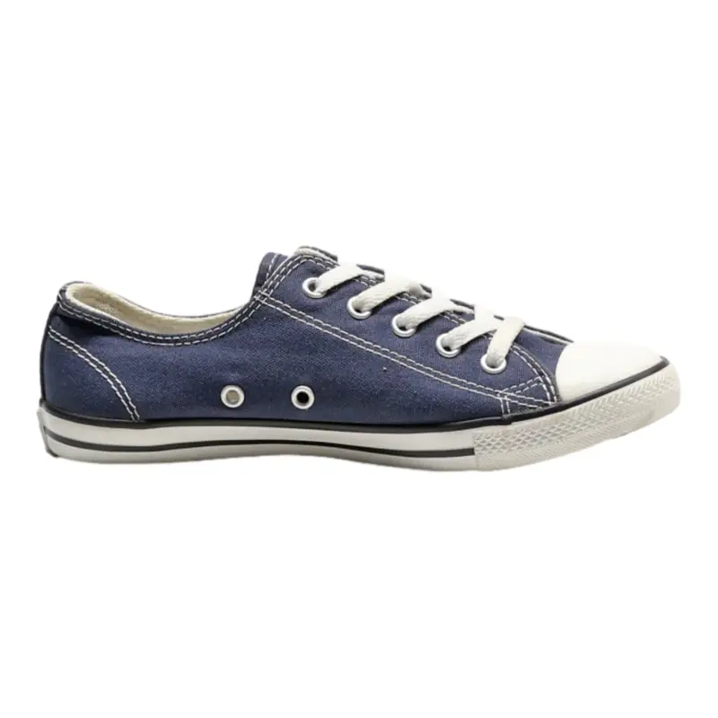 CONVERSE Low Top Trainers Blue Canvas Womens UK 4