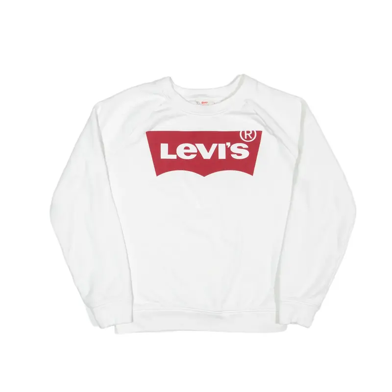LEVI'S Sweatshirt White Mens XXS
