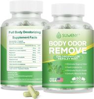 Body Deodorizing Supplement,Chlorophyll Pills for Men & Women,Natural Internal Odor Control Pills for Skin, Breath, and Gut H...