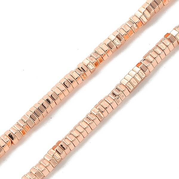 Electroplated Synthetic Non-magnetic Hematite Beads Strands