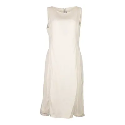 Armani Jeans Midi Dress - Large White Linen