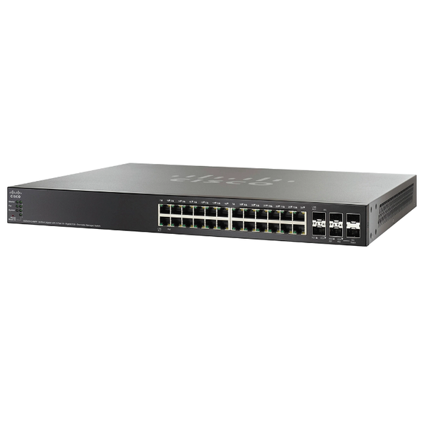 SG500X-24MPP-K9 Cisco SG500X-24MPP 24-Port + 6-Port SFP SFP+ L3 Switch