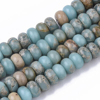 Natural Aqua Terra Jasper Beads Strands