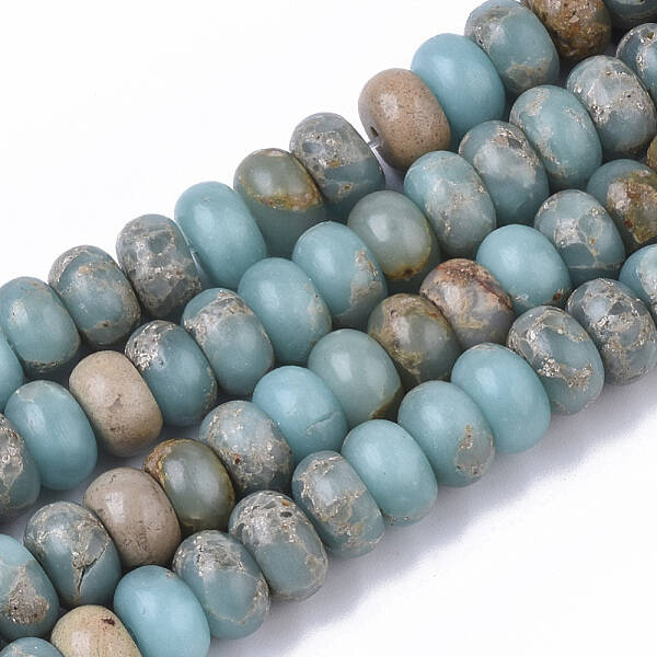 Natural Aqua Terra Jasper Beads Strands