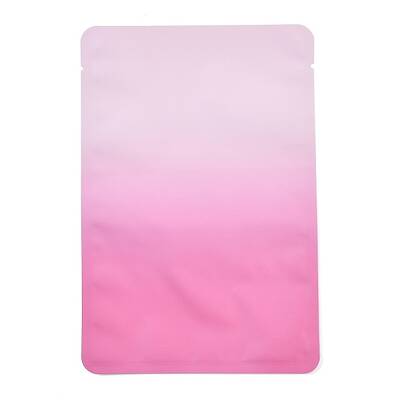 Two Tone Rectangle Plastic Zip Lock Gift Bags