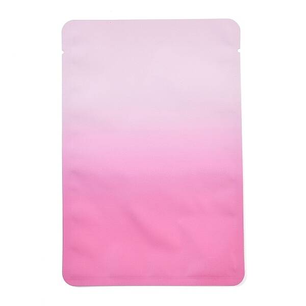 Two Tone Rectangle Plastic Zip Lock Gift Bags