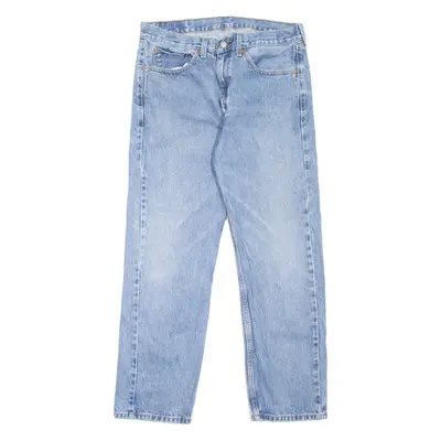 LEVI'S 505 Jeans Mens Blue Regular Straight Stone Wash W35 L30
