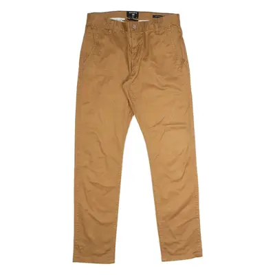 DOCKERS Chino Mens Twill Trousers Brown Regular Skinny W30 L30